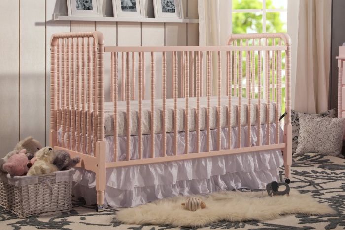 Jenny Lind Convertible Crib in Blush Pink by DaVinci Baby