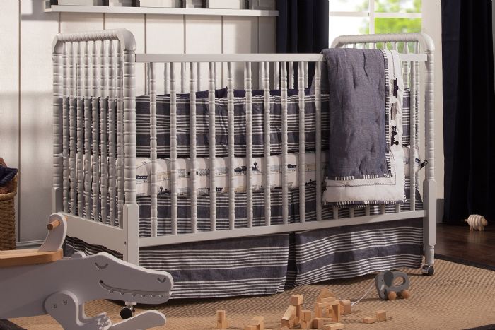 Jenny Lind Convertible Crib in Fog Grey by DaVinci Baby