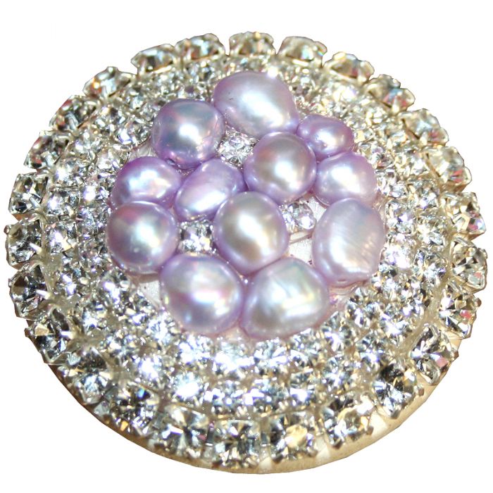 Glamour Drawer Knob in Lavender by Beautifully Chic