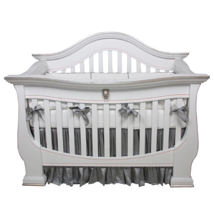London Convertible Crib Silver Gilding by AFK Art For Kids