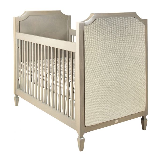 Marcel Crib in Misty Grey with Driftwood Linen by Newport Cottages