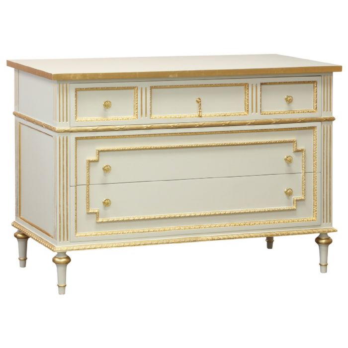 Marcheline Chest in Reef Blue with Gold Gilding by AFK Art For Kids