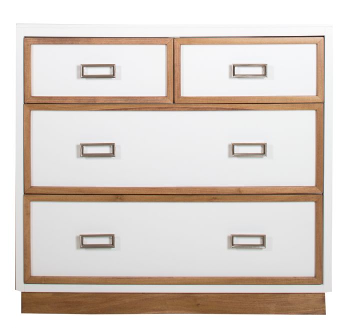 Max Dresser in Caramel Stain and White by Newport Cottages