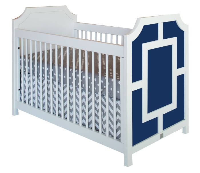 Max Crib in Navy and White by Newport Cottages