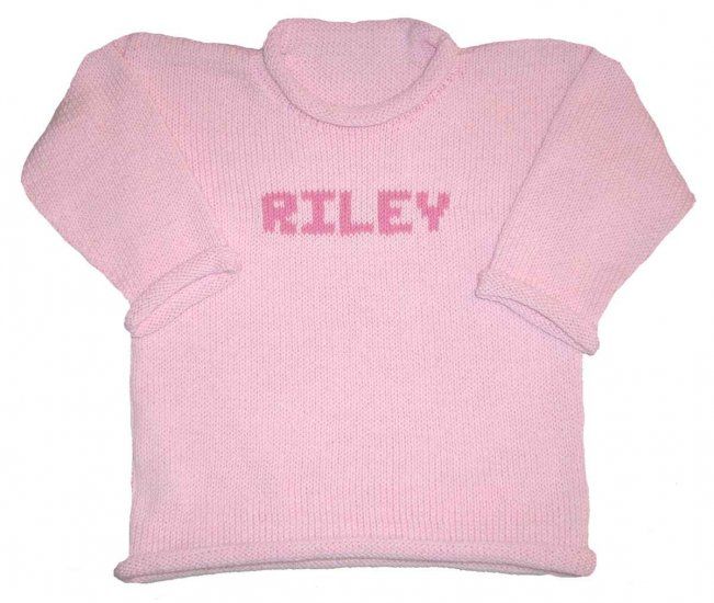 Personalized Name Sweater by Monogram Knits