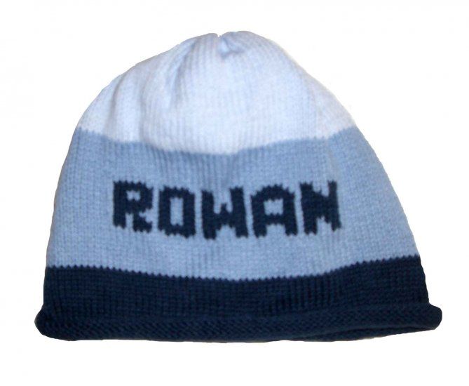 Personalized Rugby Name Hat by Monogram Knits