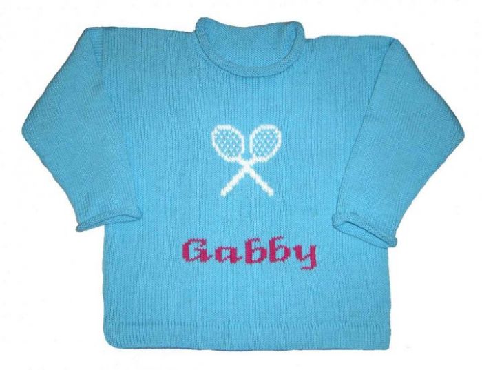 Personalized Tennis Sweater by Monogram Knits