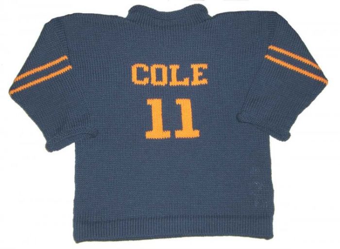 Personalized Varsity Sports Sweater by Monogram Knits