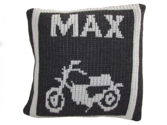 Motorcycle Pillow by Butterscotch Blankees