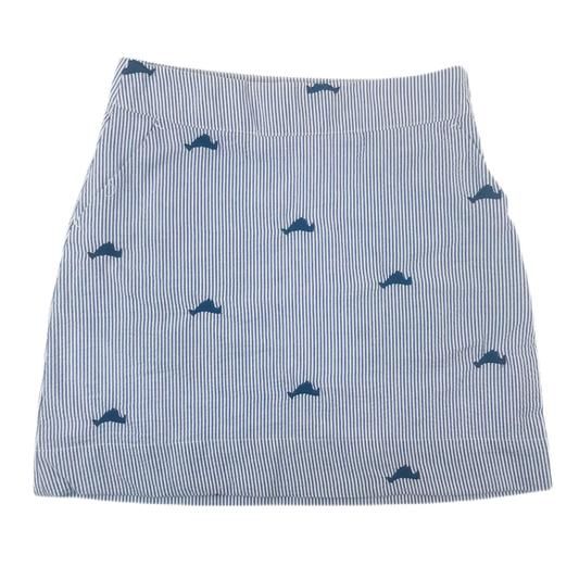 Martha's Vineyard Navy Embroided Women's Skirt in NAVY by Piping Prints