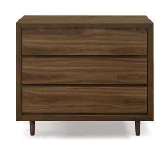 Nifty 3 Drawer Dresser / Changing Table in Walnut by ubabub