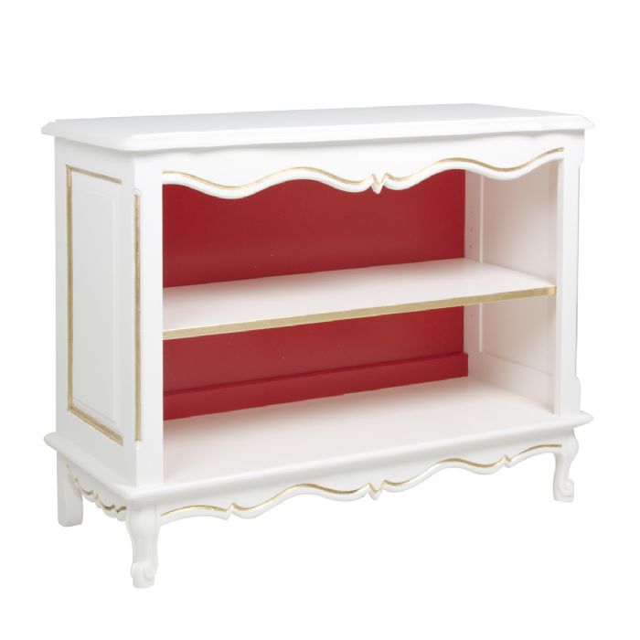 Petit French Bookcase with Gold Trim by AFK Art For Kids
