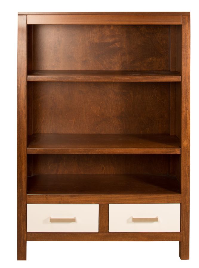 Ricki Bookcase in Chocolate Stain and Cream by Newport Cottages