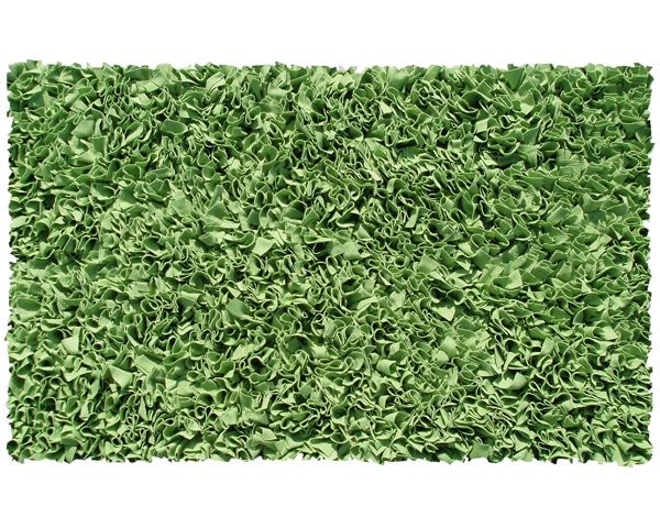 Shaggy Raggy Rug in Lime by Rug Market