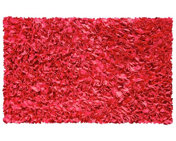 Shaggy Raggy Rug in Red by Rug Market