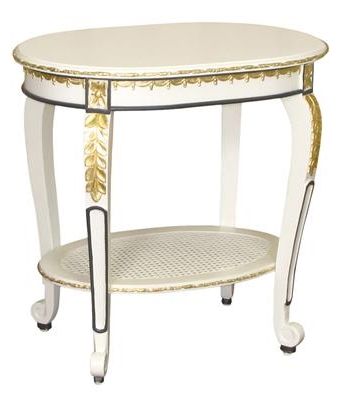Sandrine Table in White with Navy & Gold by AFK Art For Kids