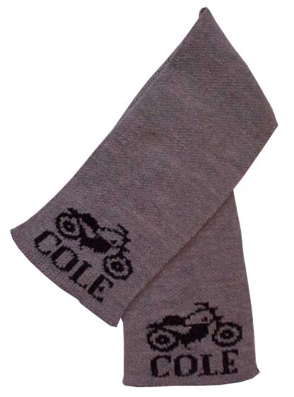 Vintage Motorcycle Scarf by Butterscotch Blankees