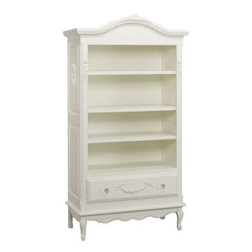 Tall French Bookcase in Antico White by AFK Art For Kids