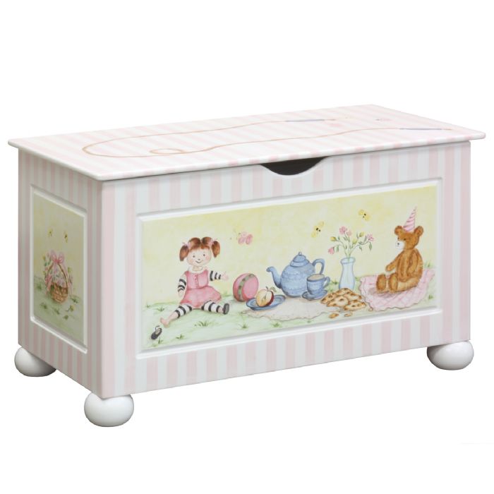 Toy Chest with Bun Foot in Tea Party by AFK Art For Kids