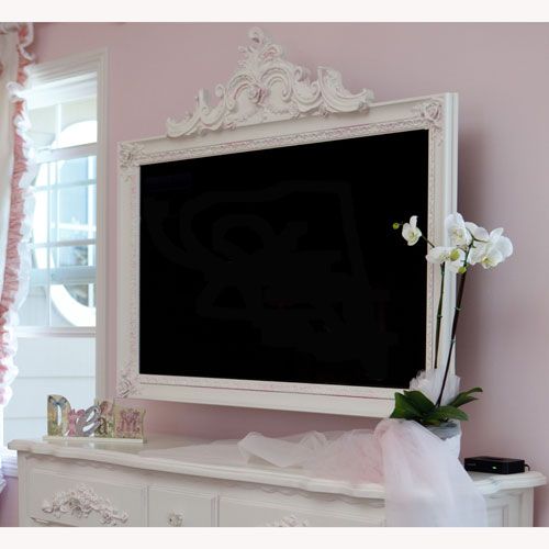 Petite Paris French Rose Flat Screen TV Frame by Villa Bella