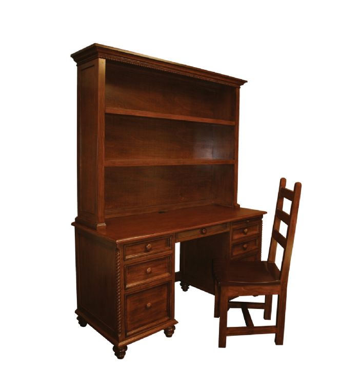 Wyatt Desk with Optional Hutch & Chair by CC Custom Furniture