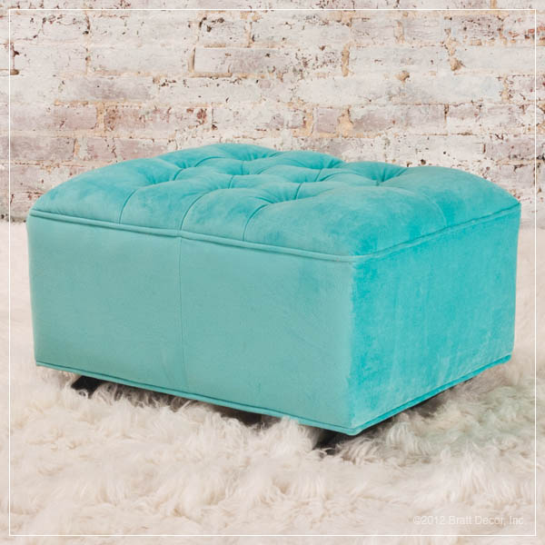 Grand Glider in Tiffany Aqua Velvet by Classic Nursery