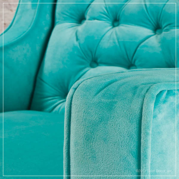 Grand Glider in Tiffany Aqua Velvet by Classic Nursery