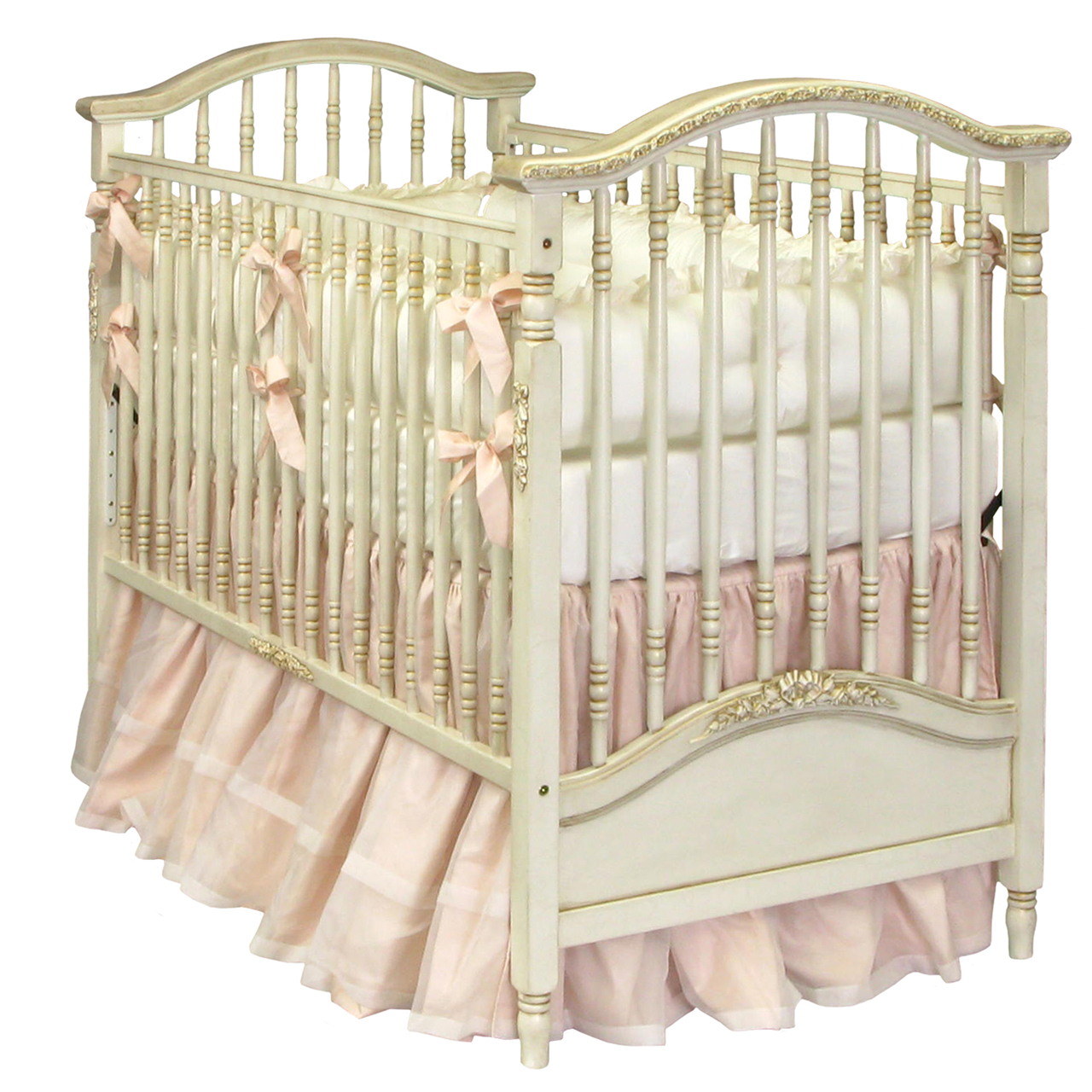 Madison Spindle Crib In Versailles Cream By Afk Art For Kids
