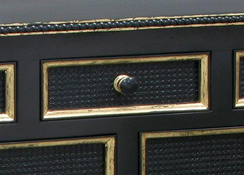 Evan 9-Drawer Dresser in Black with Gold Gilding by AFK Art For Kids
