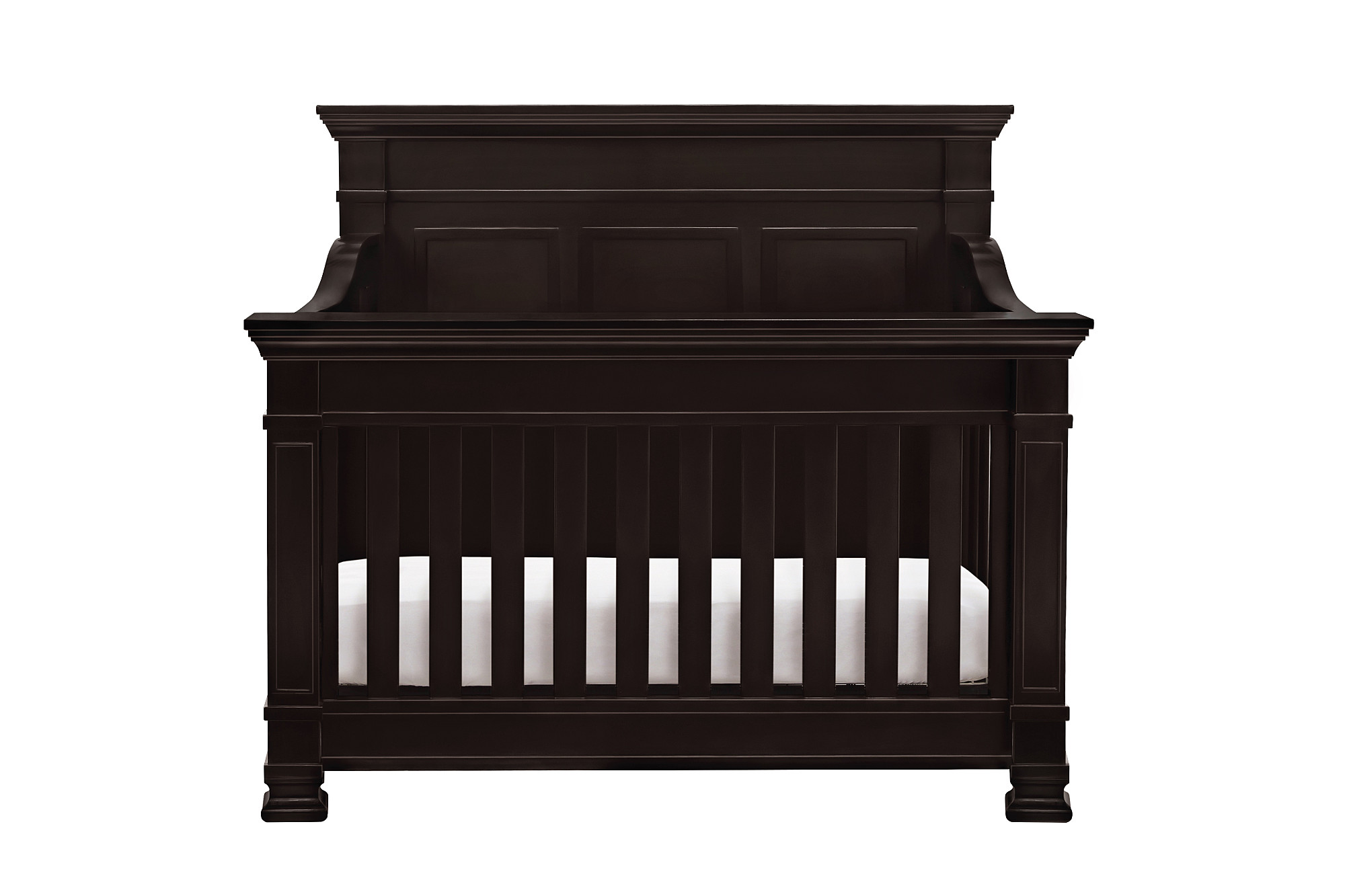 Tillen 4 In 1 Convertible Crib With Toddler Conversion Kit In Dark