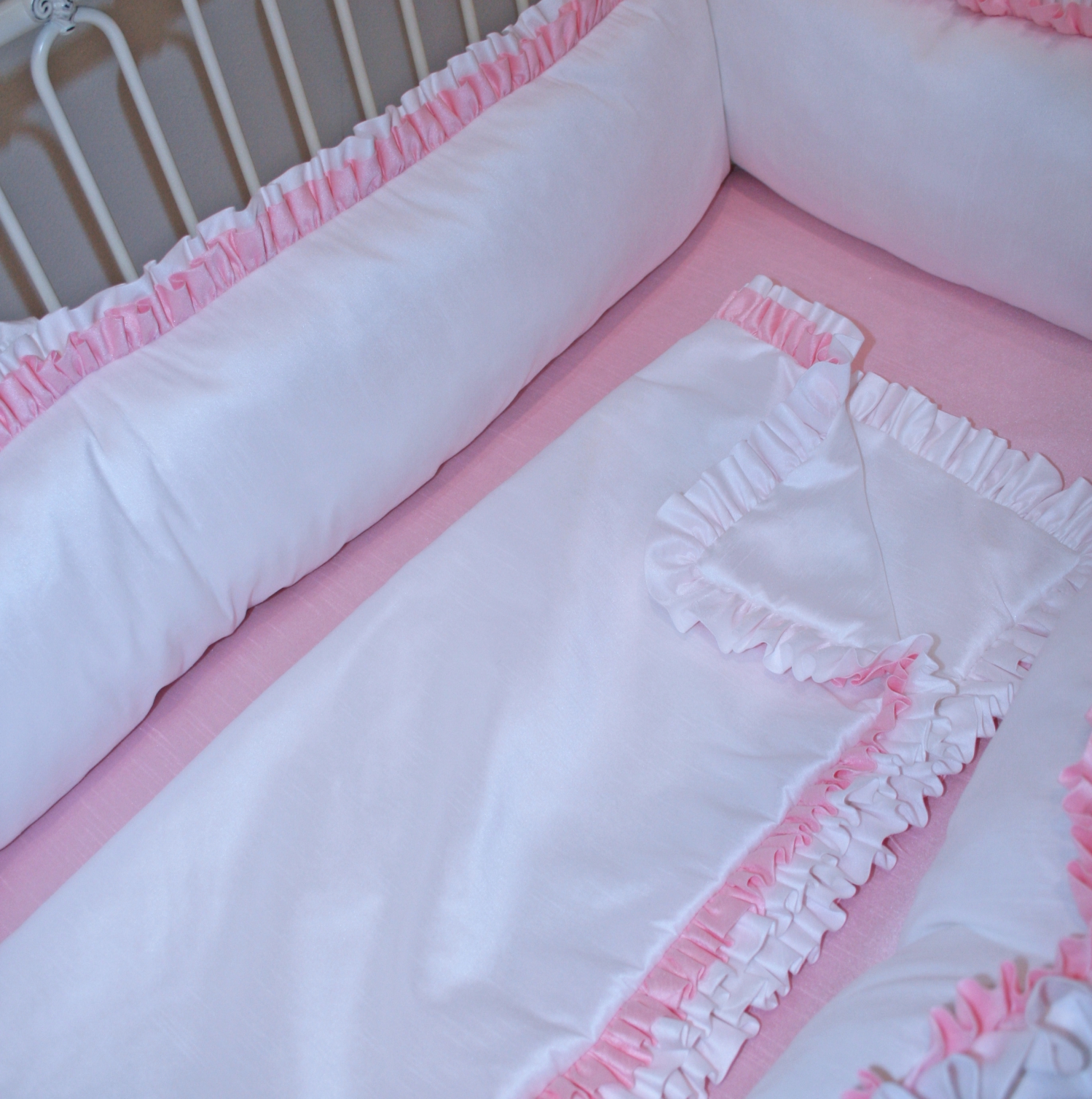 Cupcake Crib Baby Bedding By Little Bunny Blue Cupcake Crib Baby Bedding