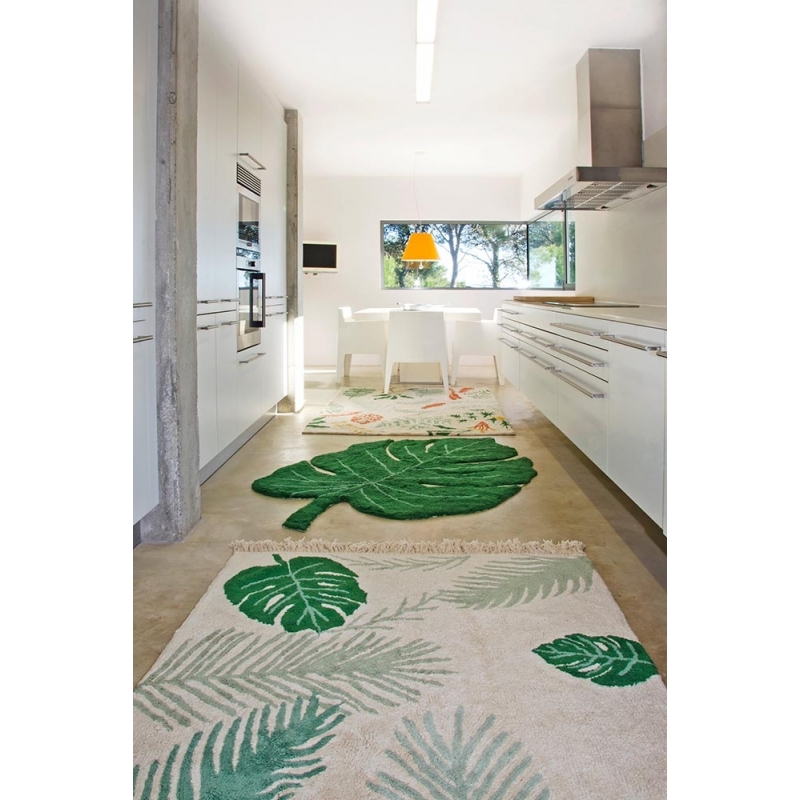 Monstera Leaf Rug by Lorena Canals
