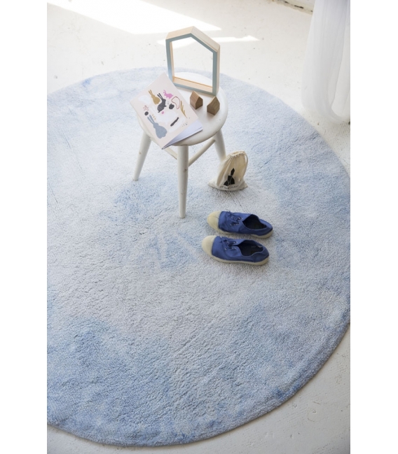 TieDye Soft Blue Rug by Lorena Canals