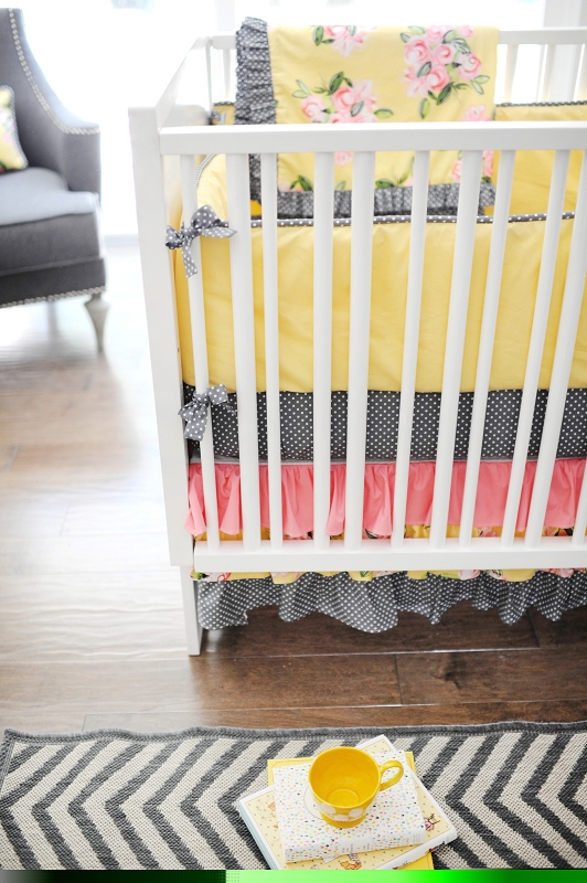 lemon baby bedding