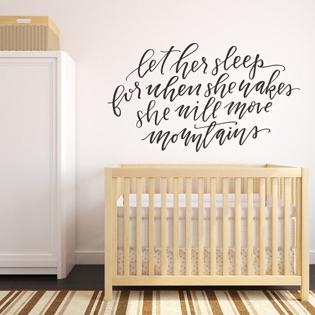 Let Her Sleep Wall Decals By Wall Decals
