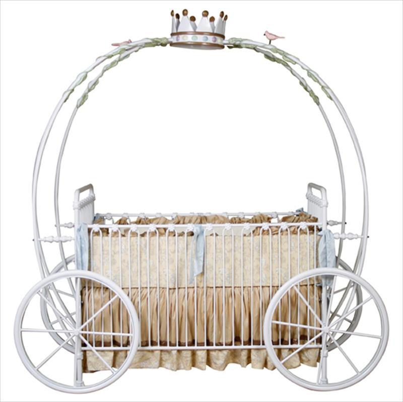 Royal Prince Crown Coach Iron Crib By Corsican