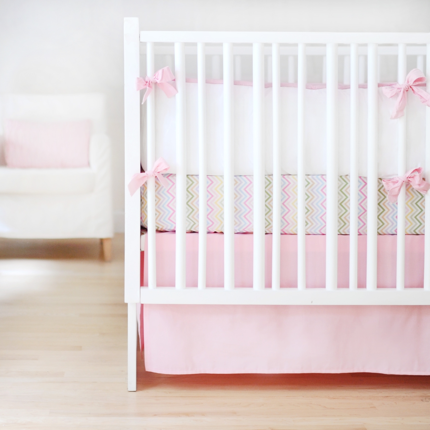 Sweet & Simple Baby Bedding in Pink by New Arrivals