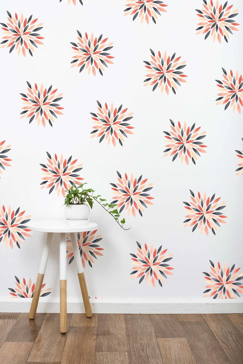 Sunburst Pattern Wall Decals by Wall Decals