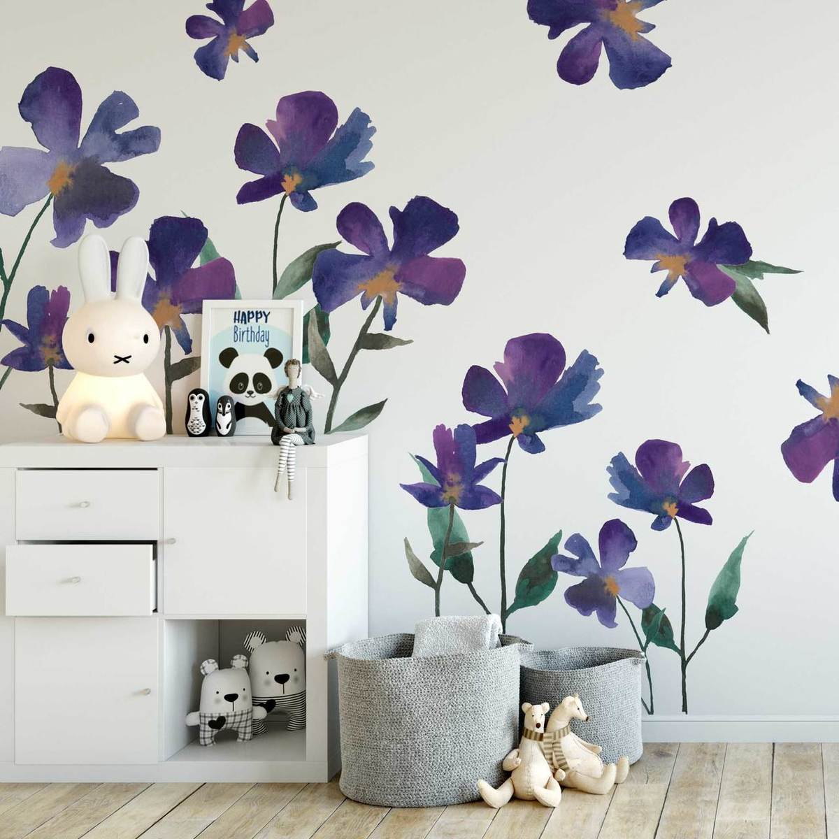 Violet Fields Wall Decals by Wall Decals