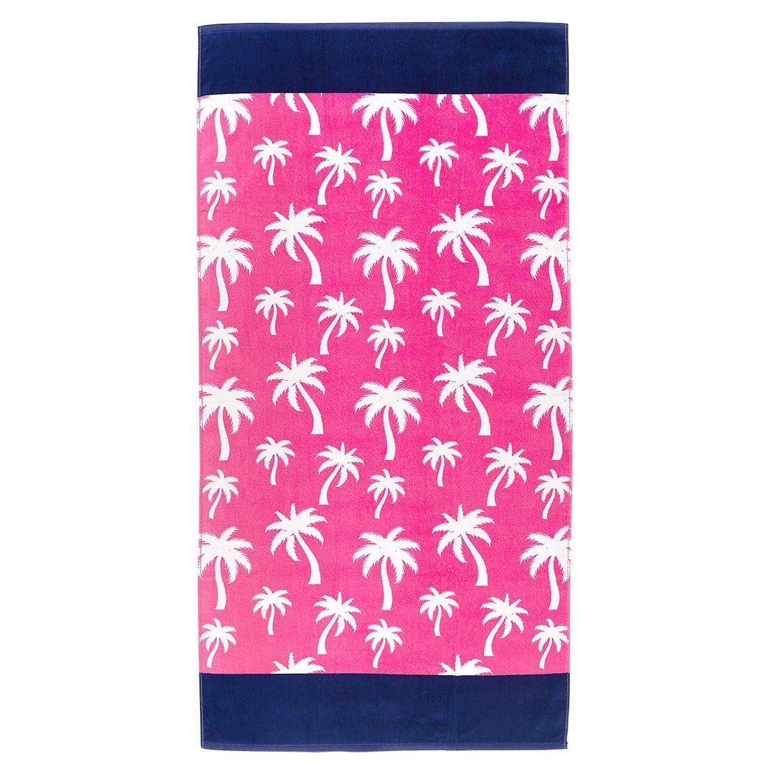 Beach Towel in Hot Pink Palm by Monogram Boutique