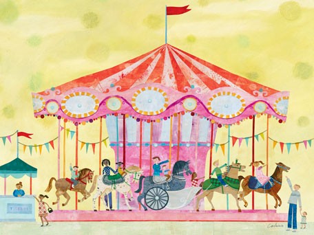 baby carousel bedding