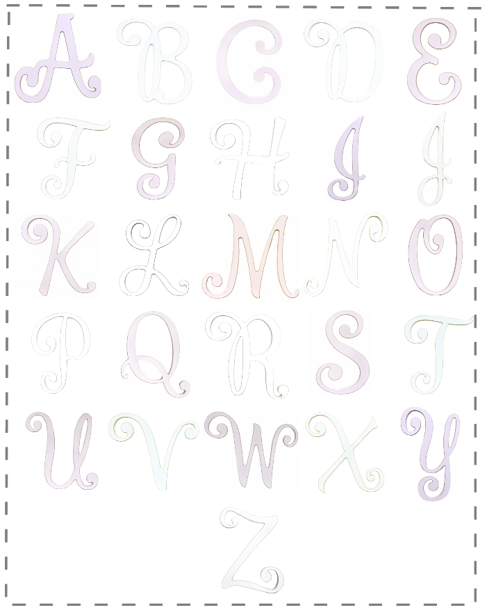 Cursive Hanging Letters Large By New Arrivals