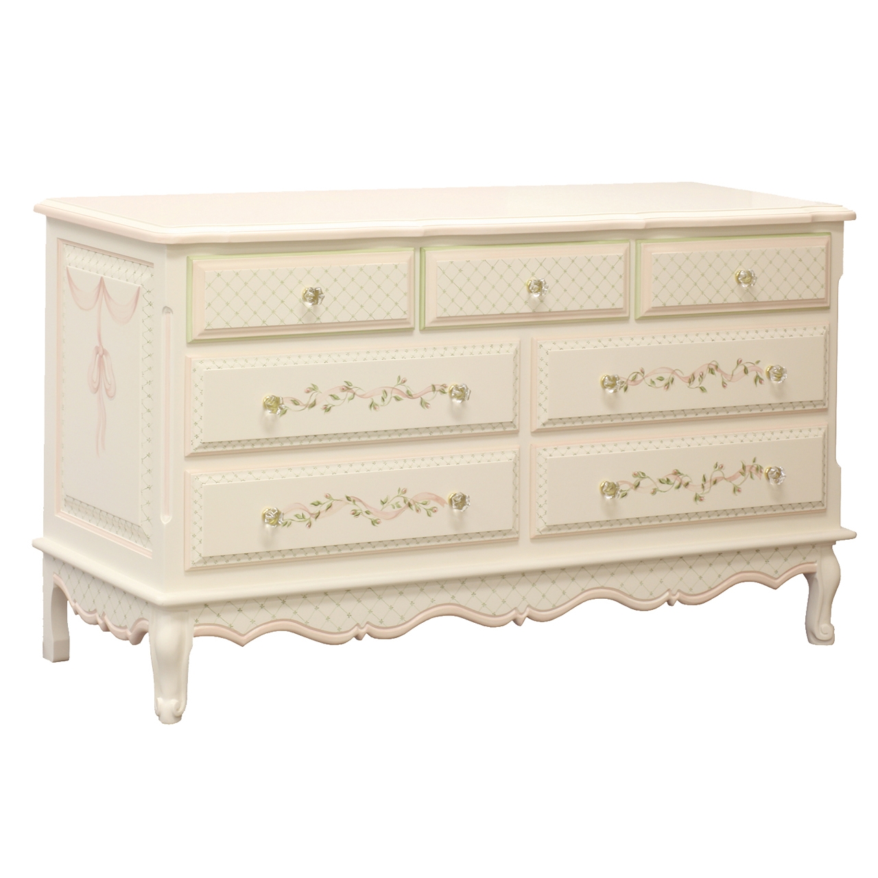 French Dresser In Ribbons Roses By Afk Art For Kids