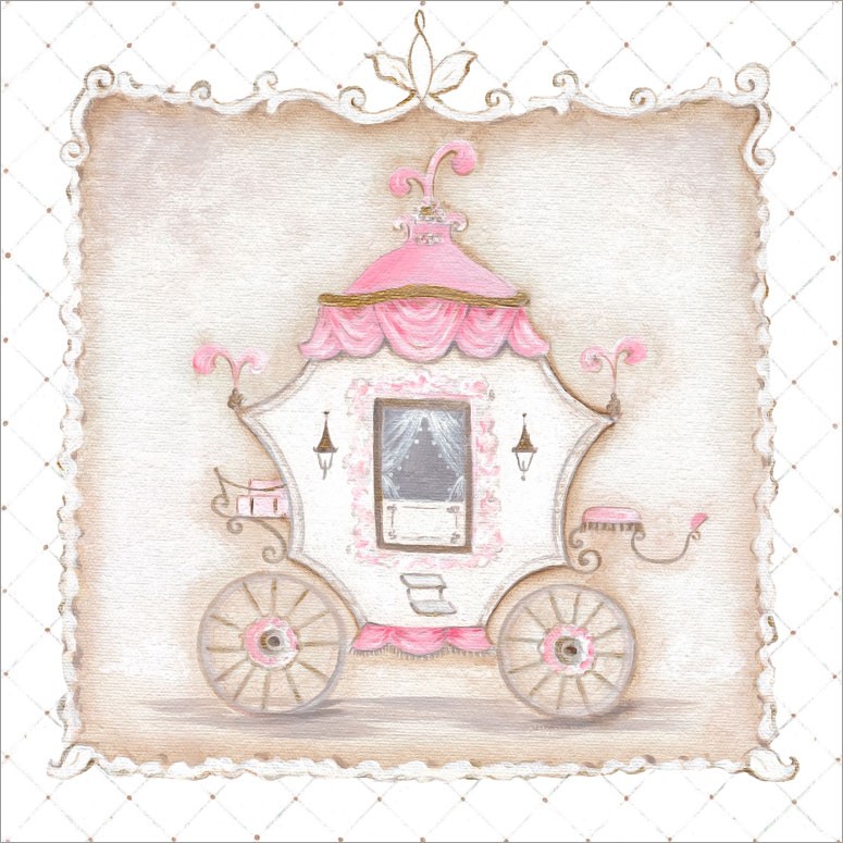 Little Princess Carriage IV Canvas Wall Art by Oopsy Daisy