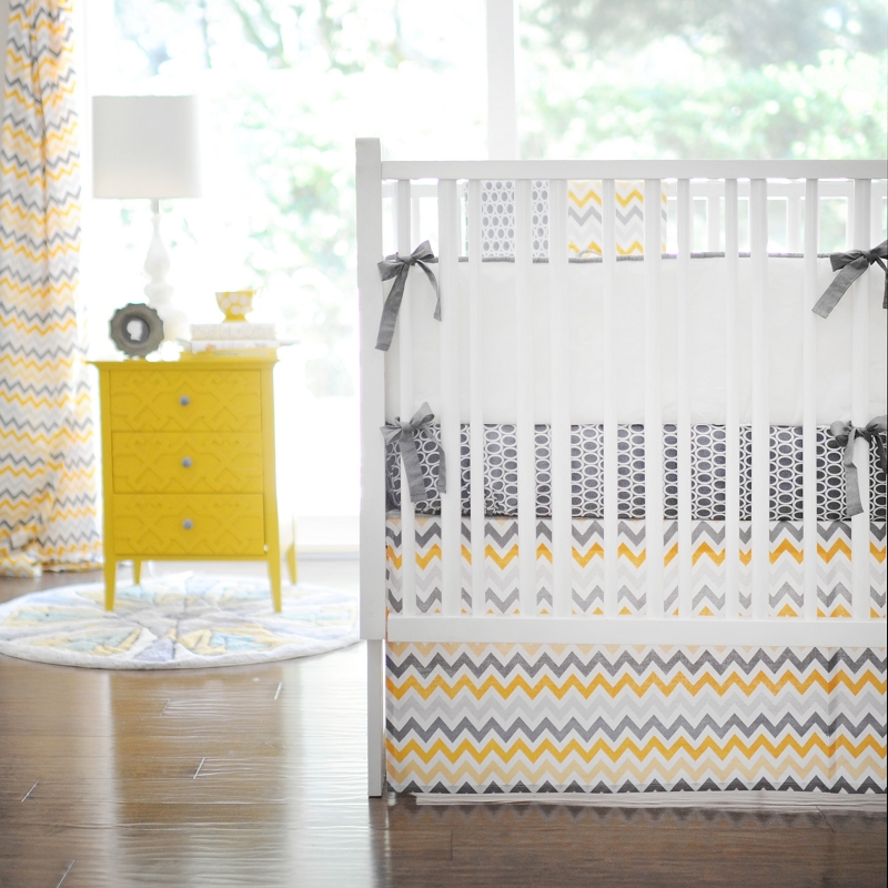 yellow cot bedding