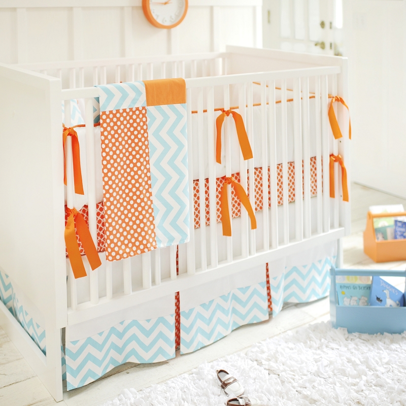 Orange Crush Crib Baby Bedding By New Arrivals
