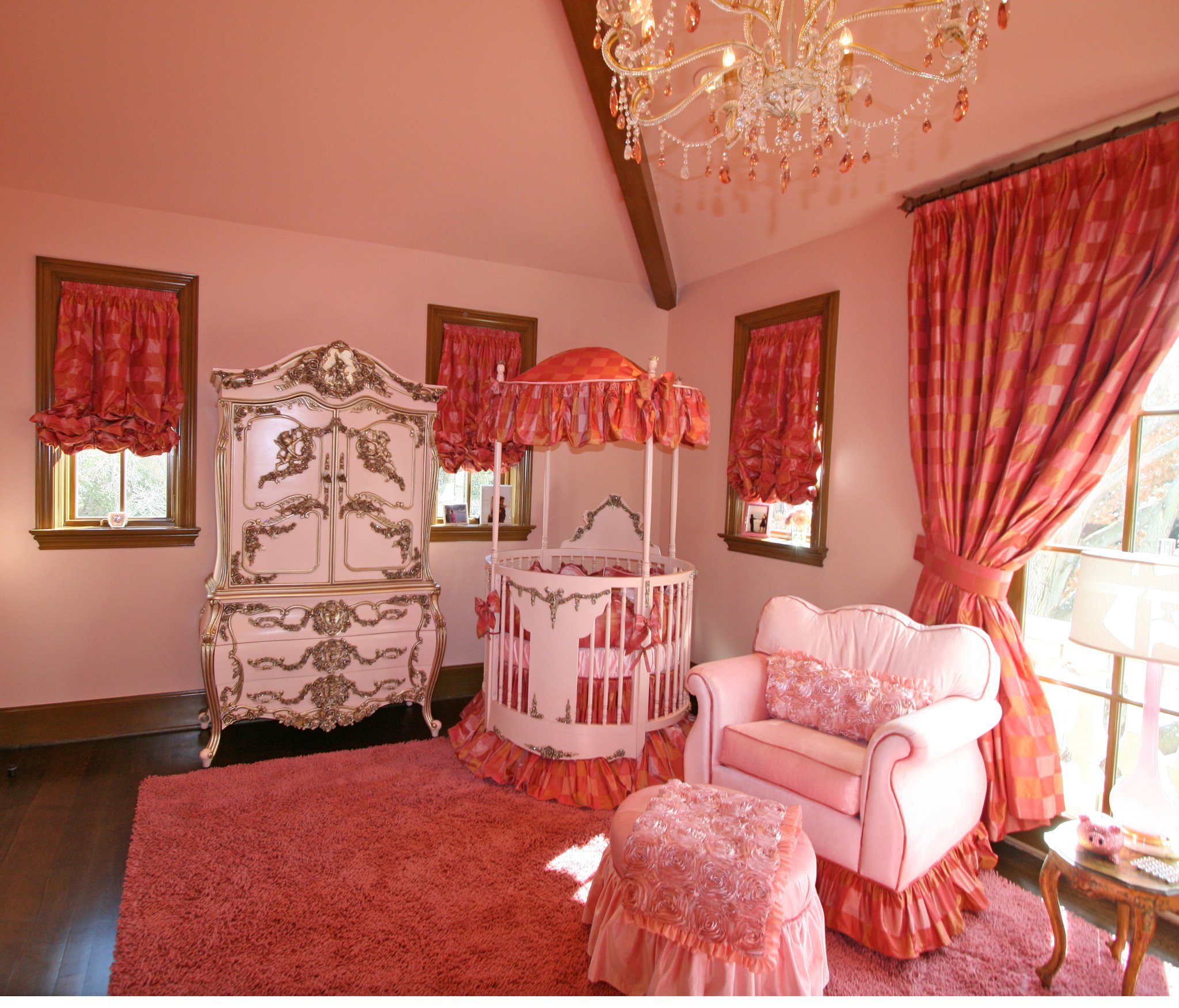 Rose Dior Crib Baby Bedding by Little Bunny Blue