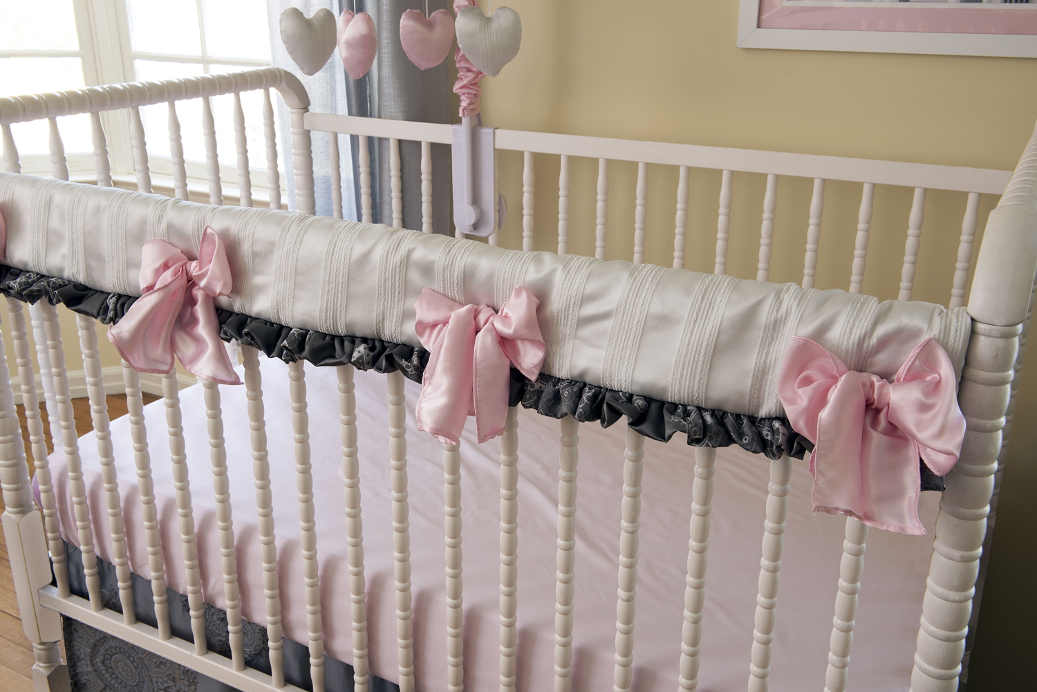 Sophia Crib Baby Bedding Crib Rail Covers by Bebe Chic