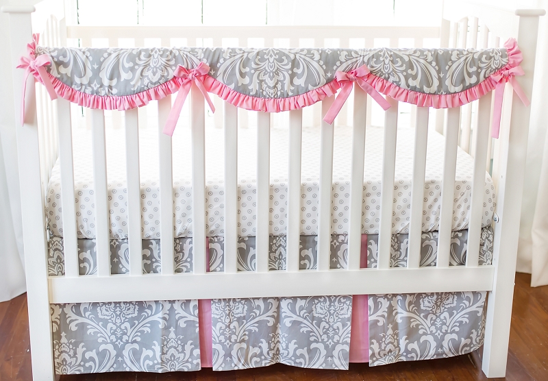 Stella Gray Crib Baby Bedding By New Arrivals