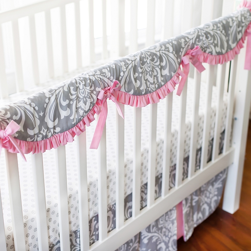 Stella Gray Crib Baby Bedding By New Arrivals